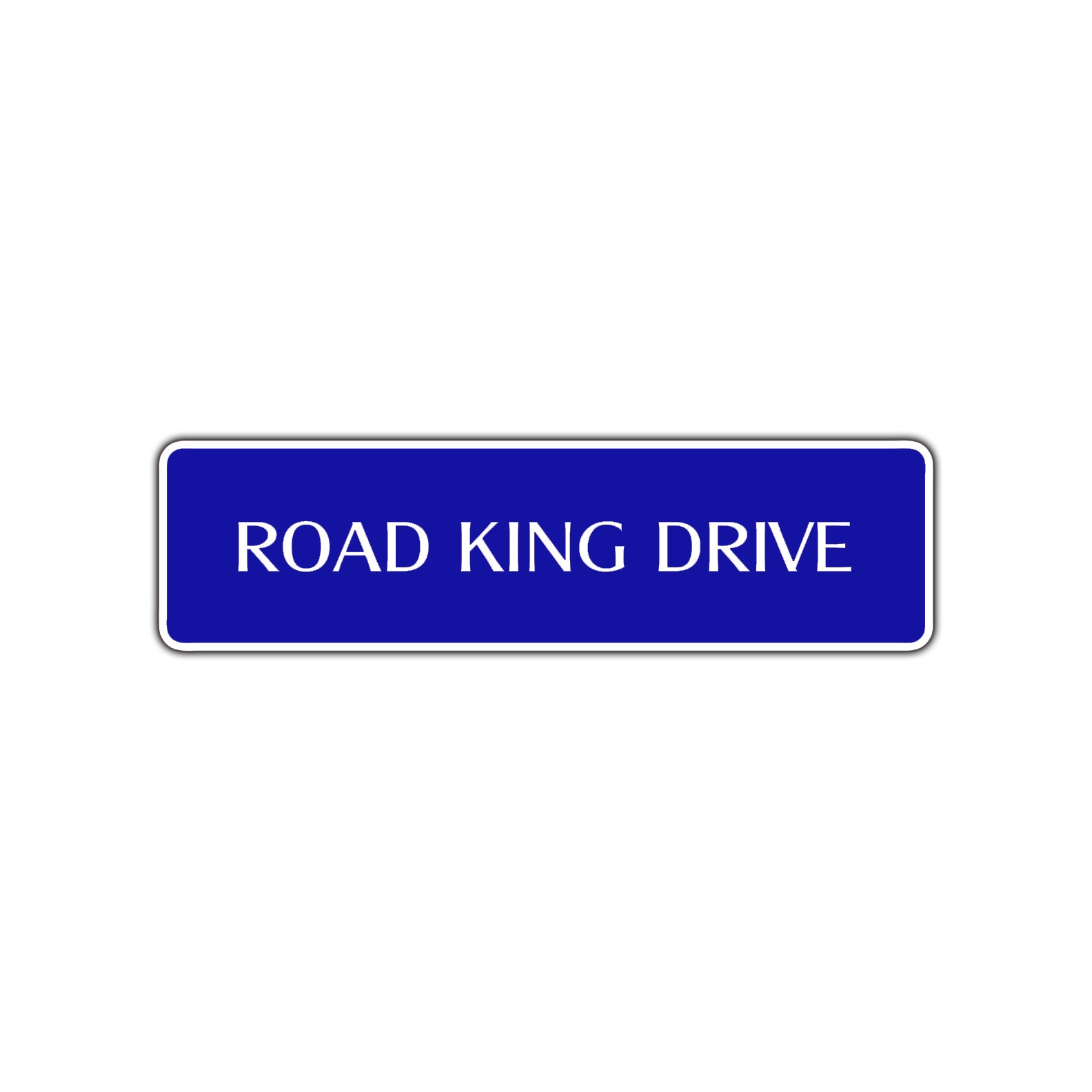 Road King Drive Harley Road Aluminum Metal Novelty Street Plate Sign Wall Gift Decor