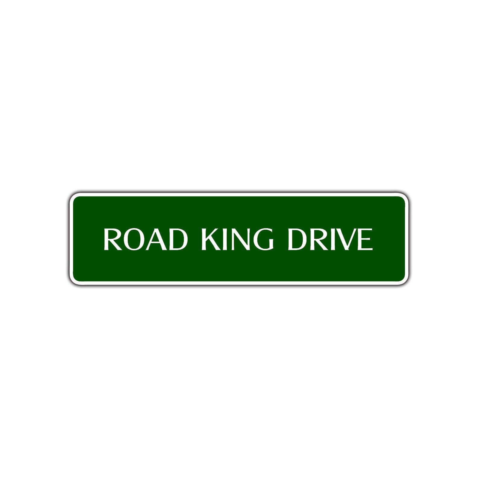 Road King Drive Harley Road Aluminum Metal Novelty Street Plate Sign Wall Gift Decor