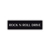 Rock N Roll Drive Road Aluminum Metal Novelty Street Plate Sign Wall Gift Decor