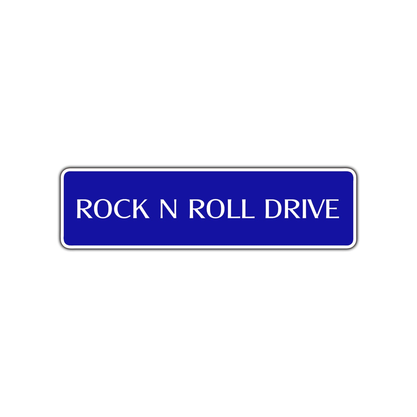 Rock N Roll Drive Road Aluminum Metal Novelty Street Plate Sign Wall Gift Decor