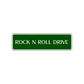 Rock N Roll Drive Road Aluminum Metal Novelty Street Plate Sign Wall Gift Decor