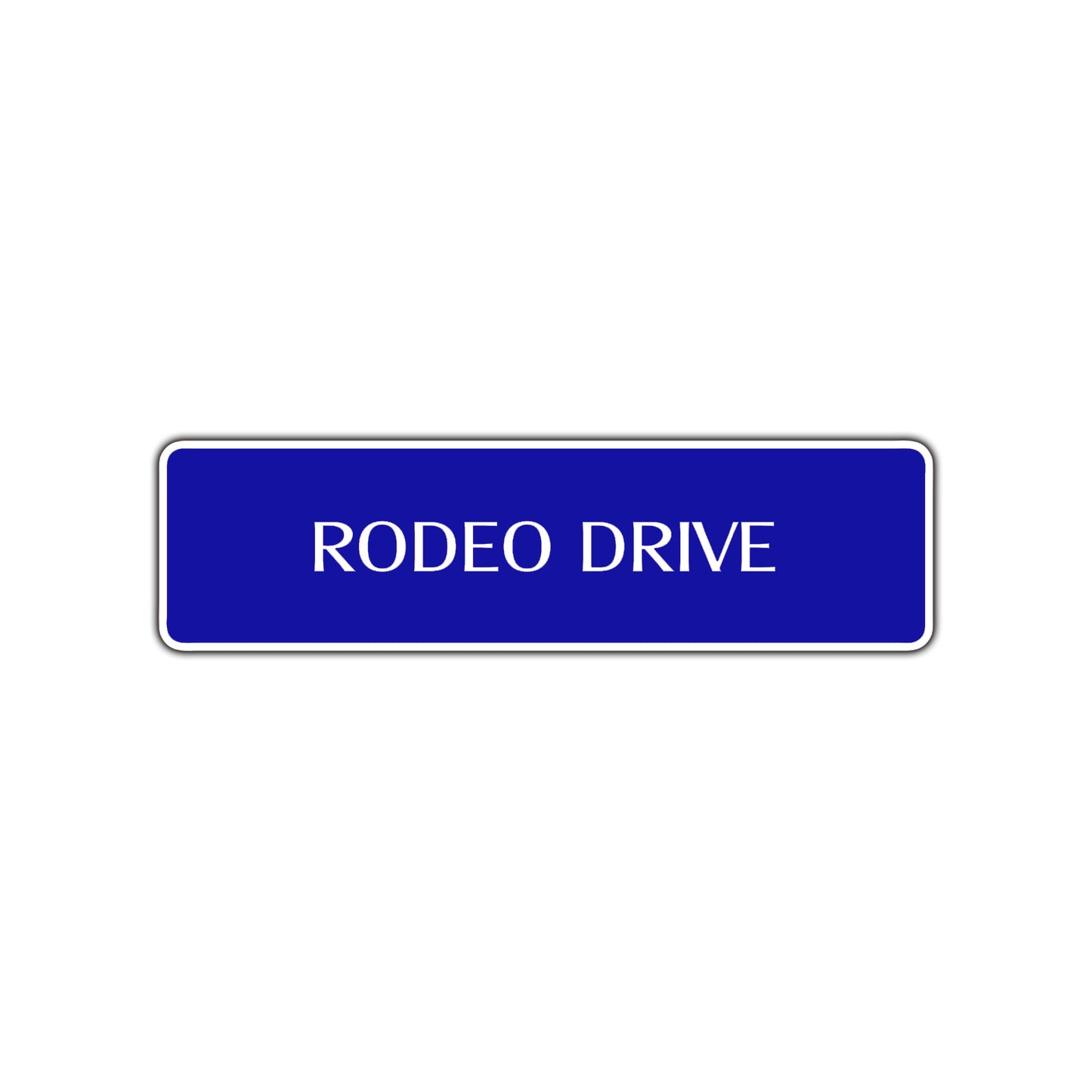 Rodeo Drive Road Aluminum Metal Novelty Street Plate Sign Wall Gift Decor