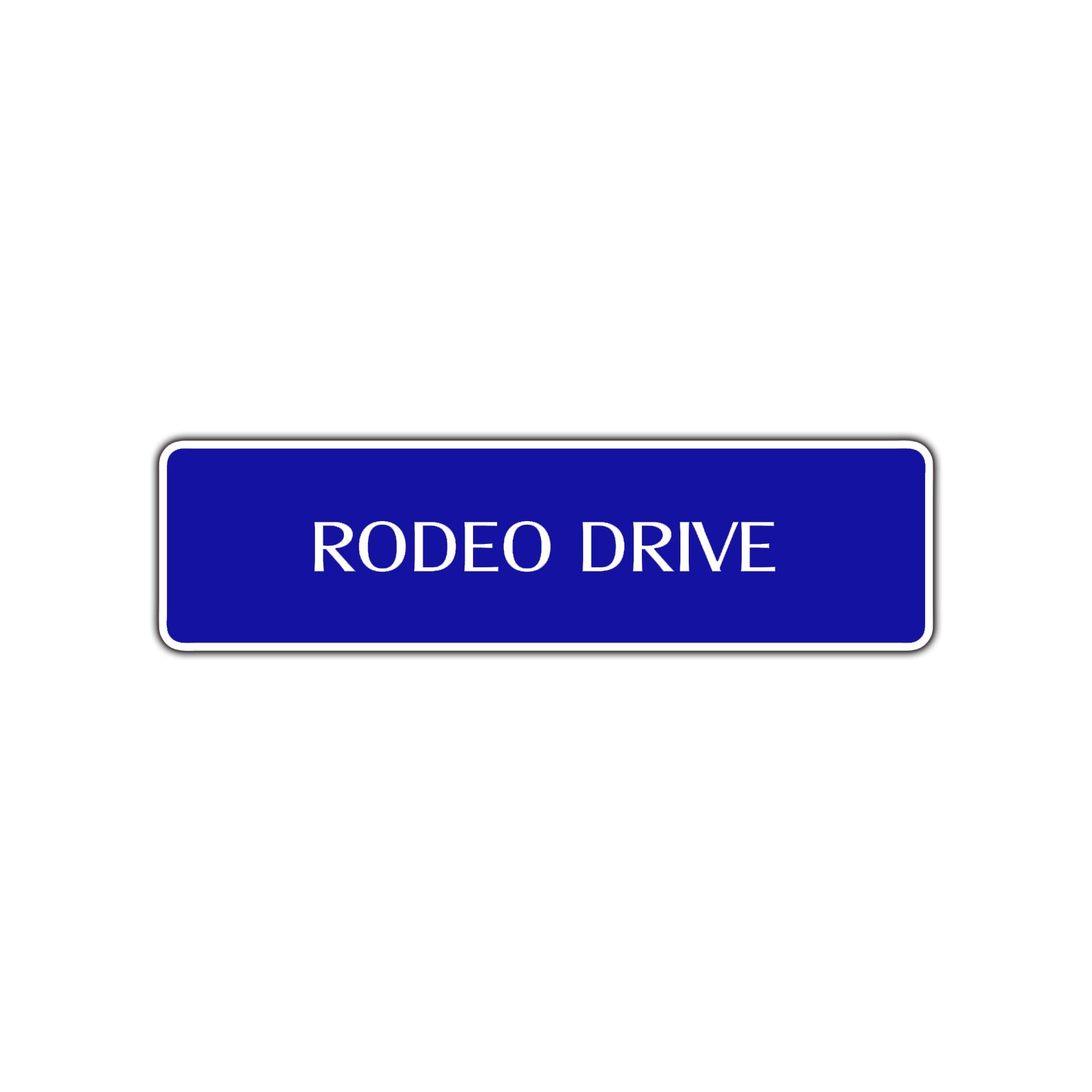 Rodeo Drive Road Aluminum Metal Novelty Street Plate Sign Wall Gift Decor