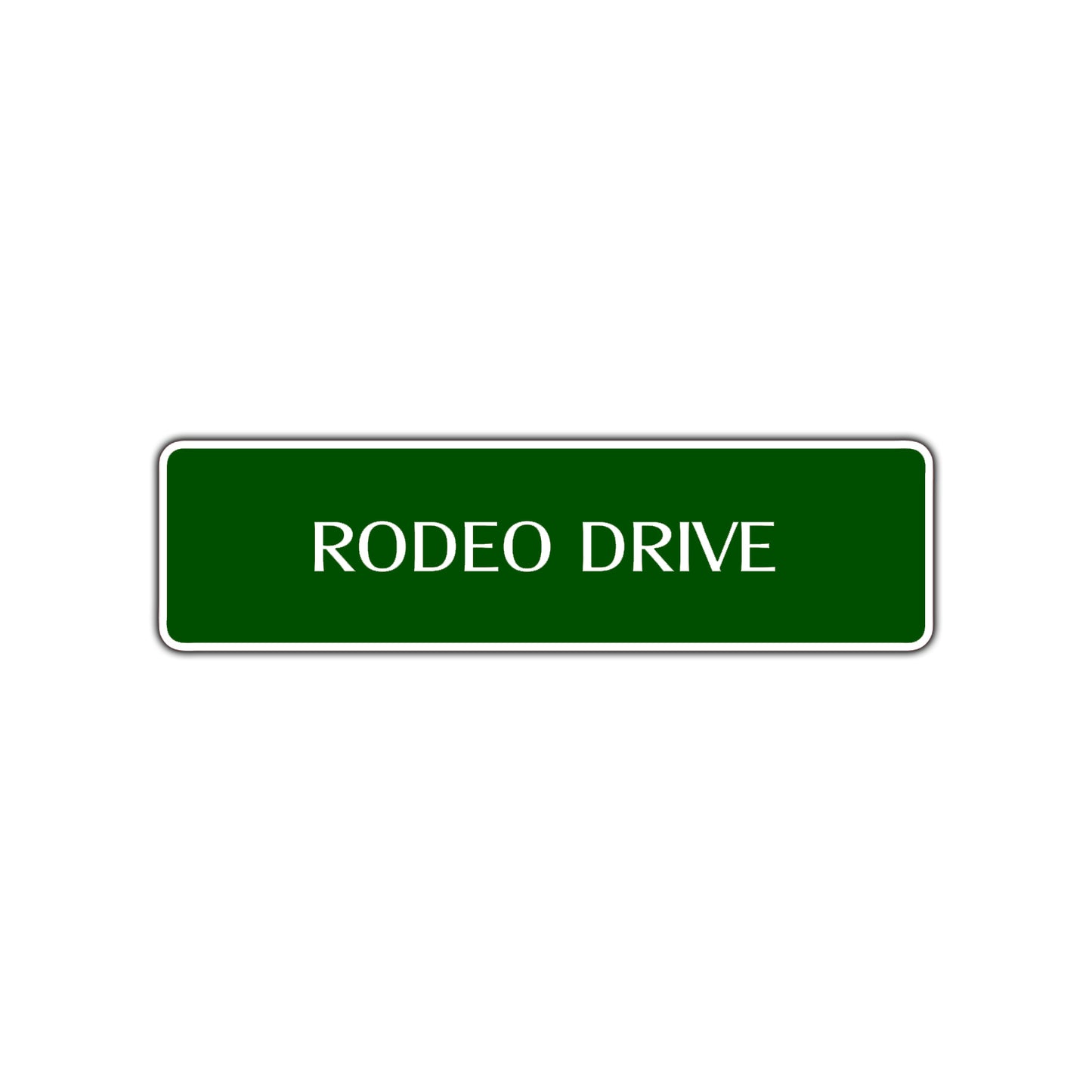 Rodeo Drive Road Aluminum Metal Novelty Street Plate Sign Wall Gift Decor