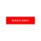 Rodeo Drive Road Aluminum Metal Novelty Street Plate Sign Wall Gift Decor