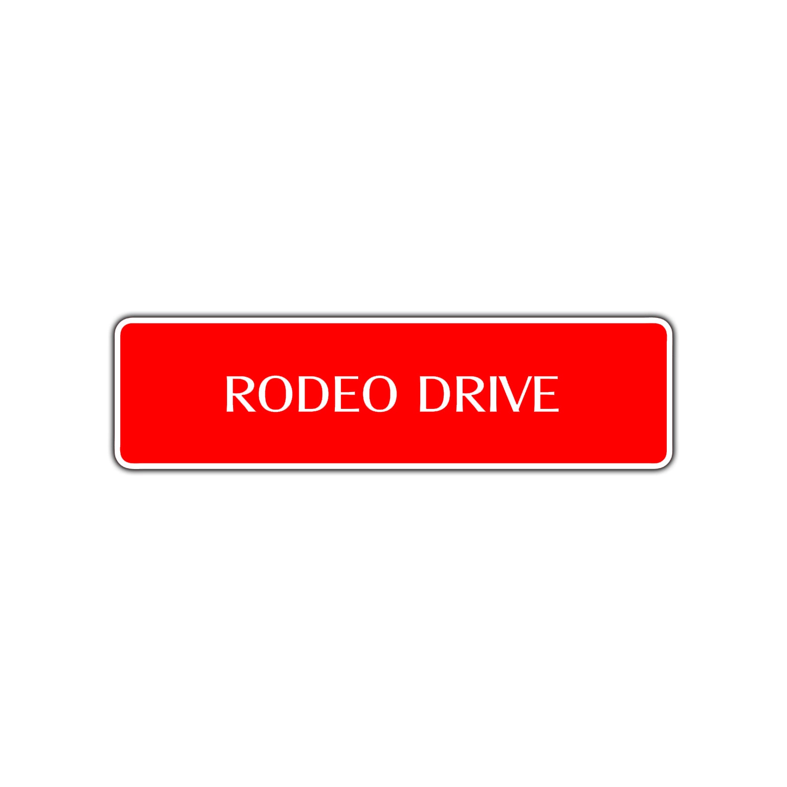 Rodeo Drive Road Aluminum Metal Novelty Street Plate Sign Wall Gift Decor
