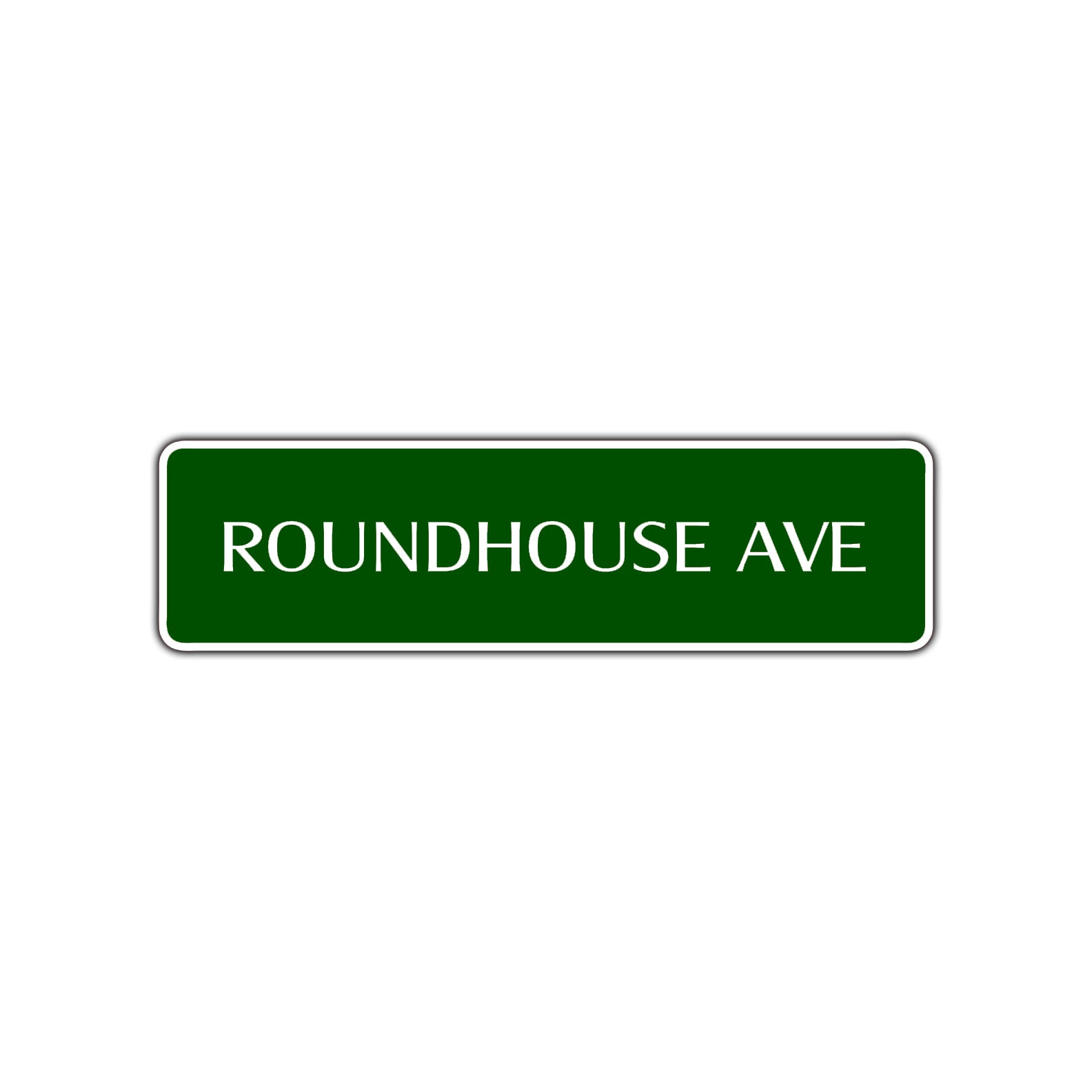 Roundhouse Ave Karate MMA Road Aluminum Metal Novelty Street Plate Sign Wall Gift Decor