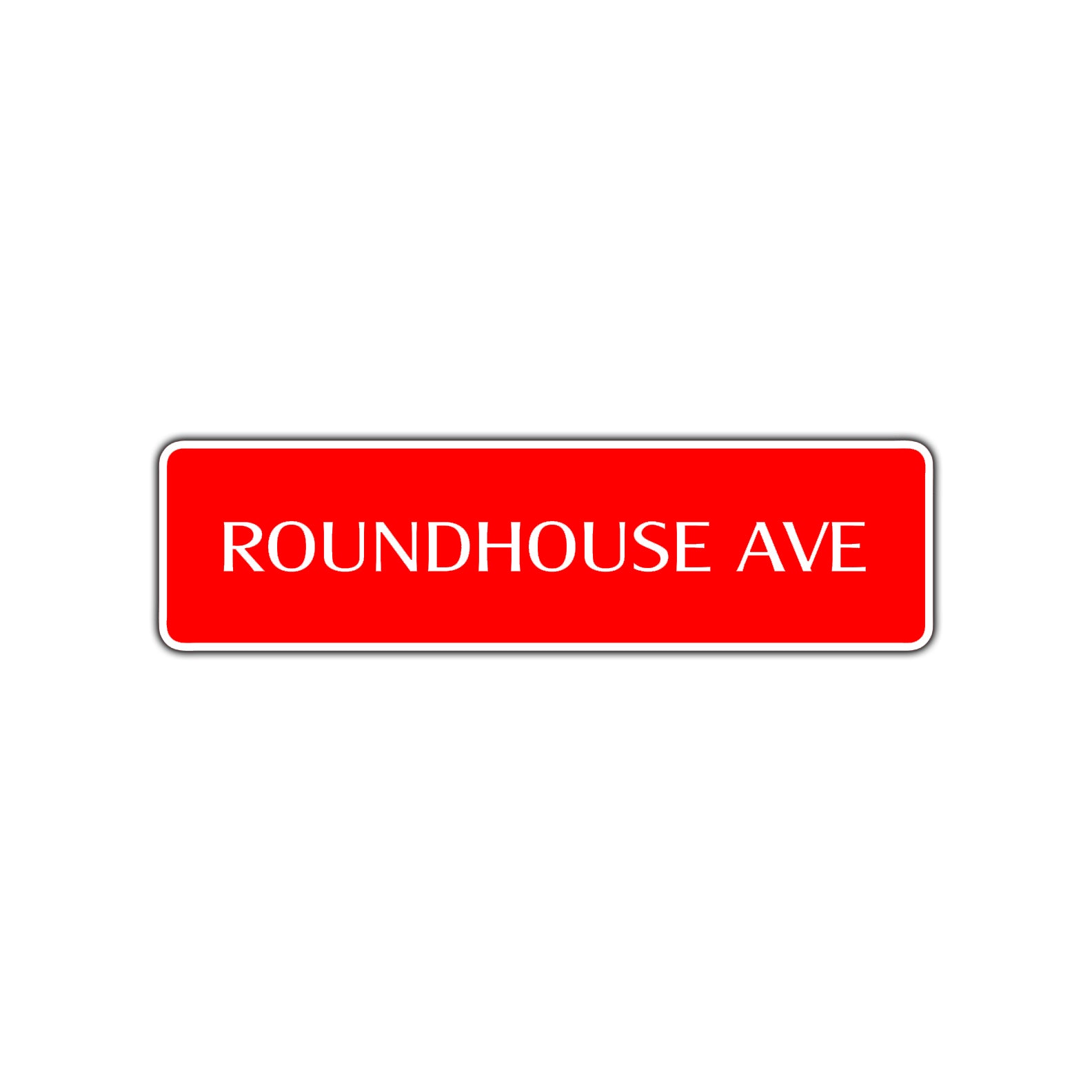 Roundhouse Ave Karate MMA Road Aluminum Metal Novelty Street Plate Sign Wall Gift Decor