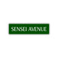Sensei Avenue Karate Road Aluminum Metal Novelty Street Plate Sign Wall Gift Decor