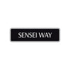 Sensei Way Karate Road Aluminum Metal Novelty Street Plate Sign Wall Gift Decor