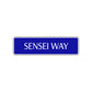 Sensei Way Karate Road Aluminum Metal Novelty Street Plate Sign Wall Gift Decor