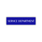 Service Department Road Aluminum Metal Novelty Street Plate Sign Wall Gift Decor
