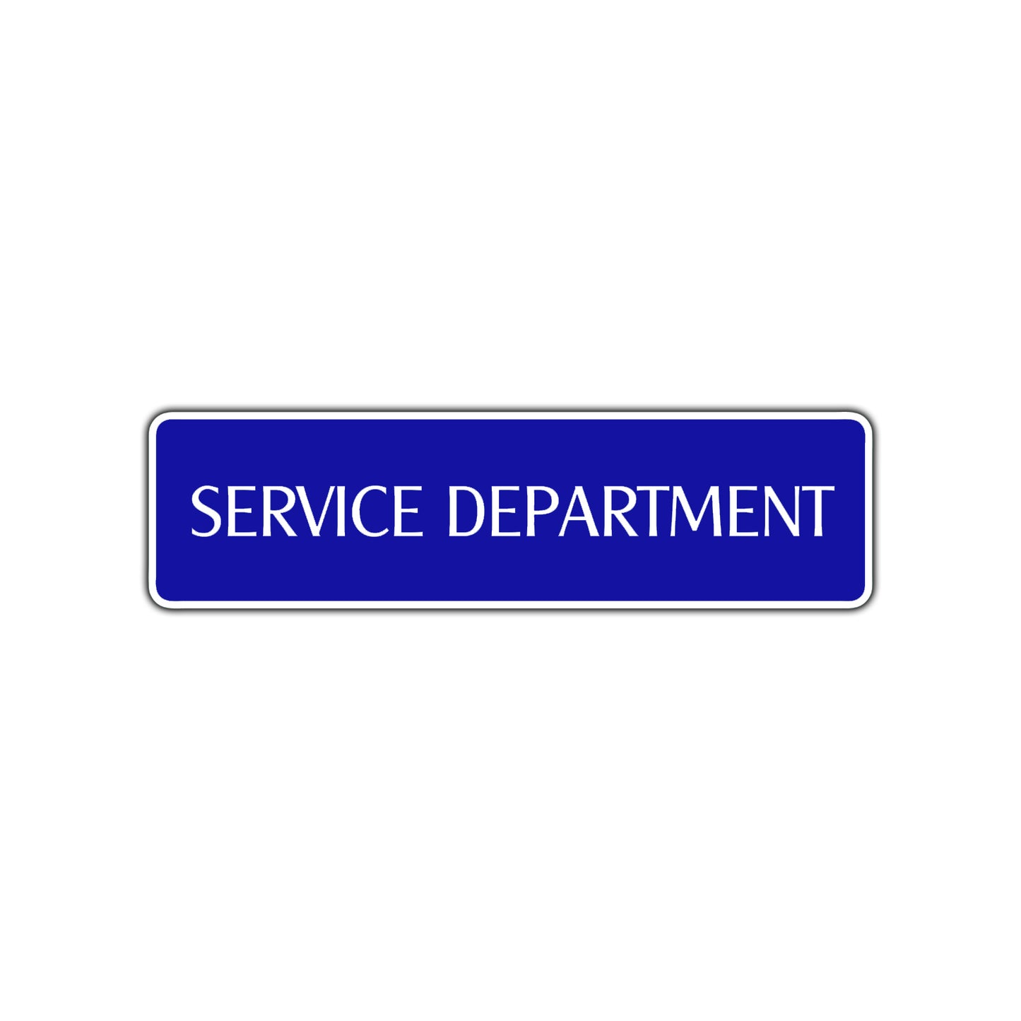 Service Department Road Aluminum Metal Novelty Street Plate Sign Wall Gift Decor