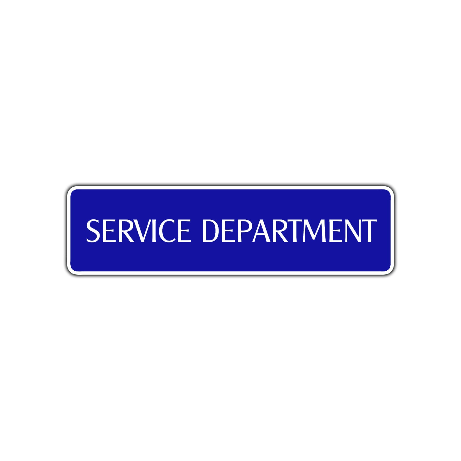 Service Department Road Aluminum Metal Novelty Street Plate Sign Wall Gift Decor