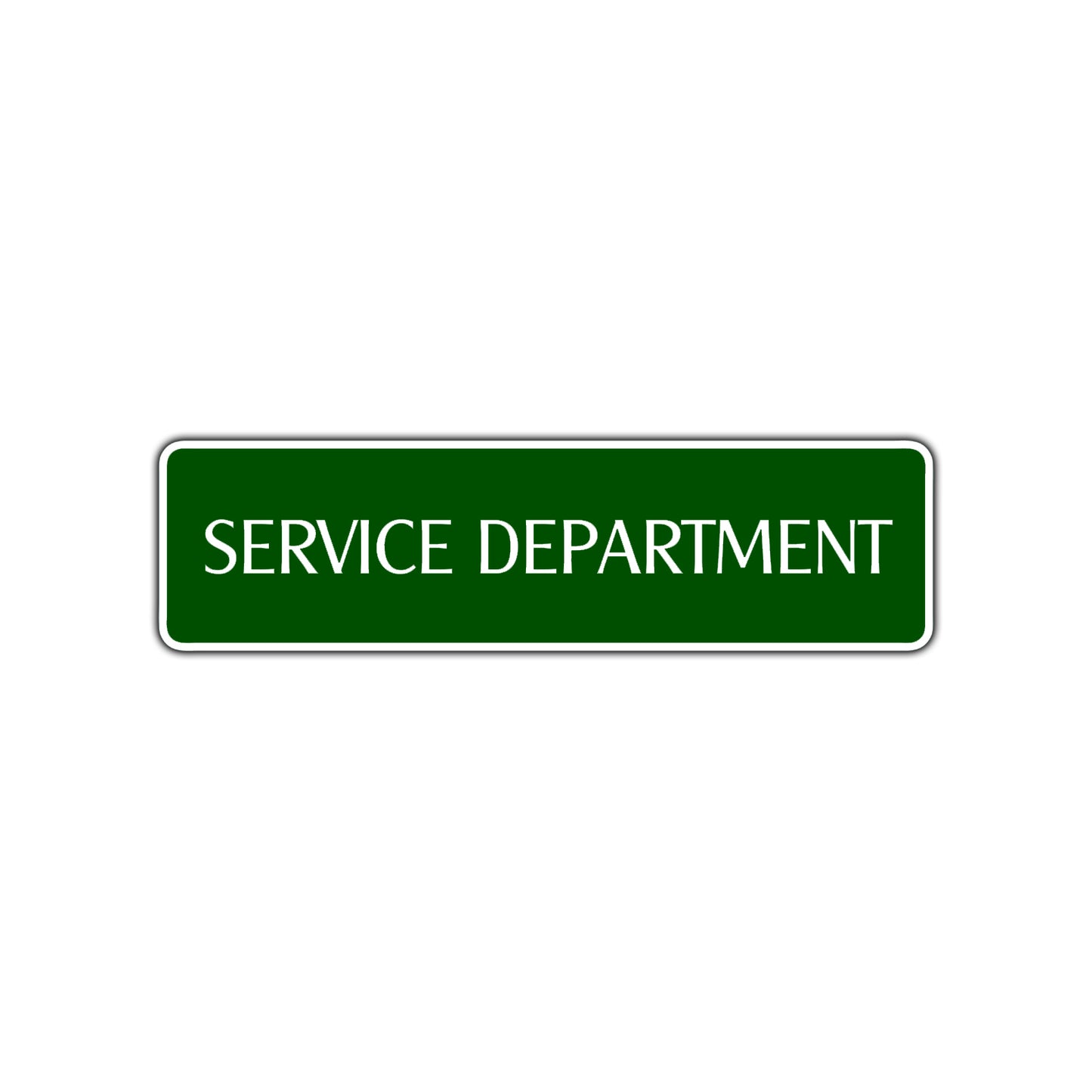 Service Department Road Aluminum Metal Novelty Street Plate Sign Wall Gift Decor