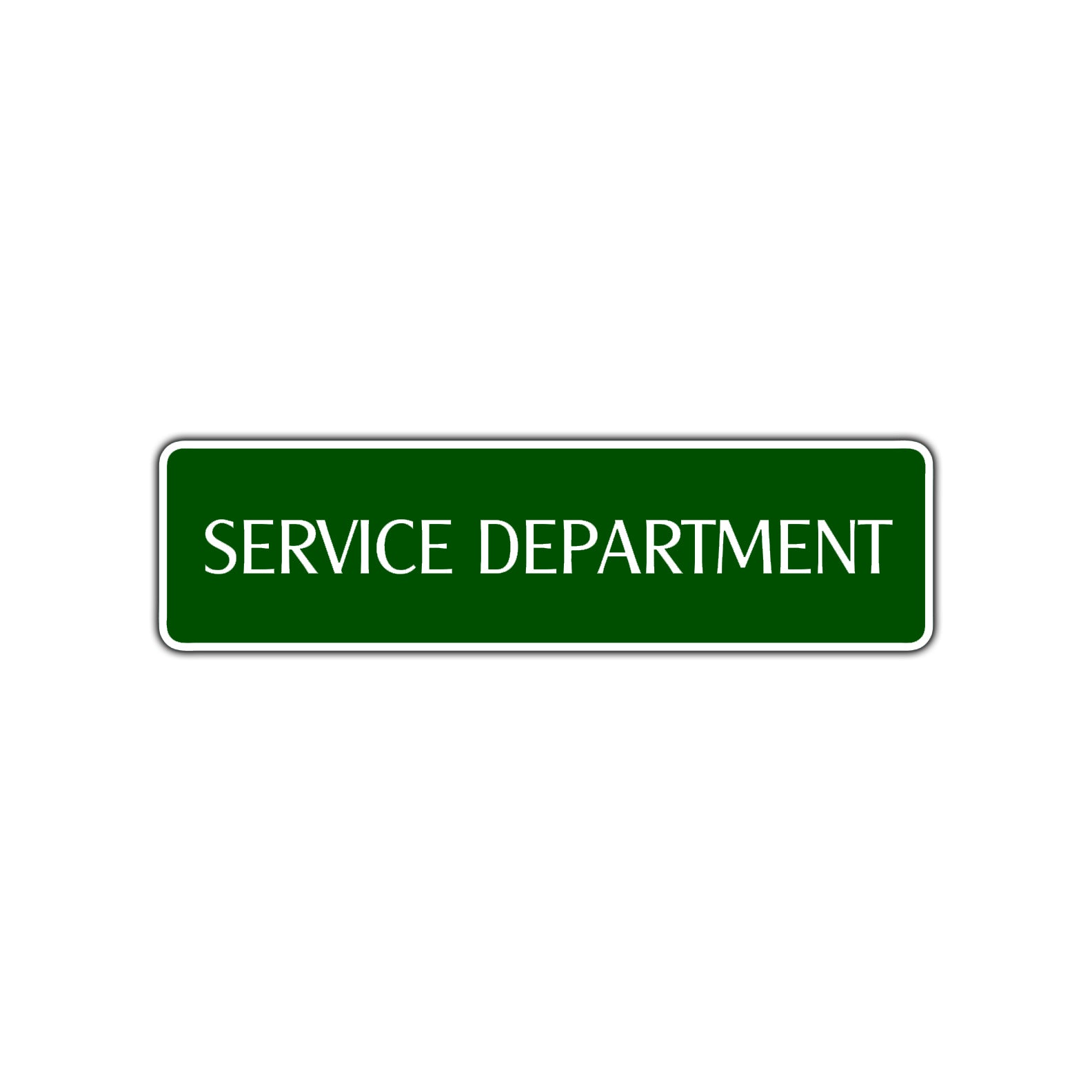Service Department Road Aluminum Metal Novelty Street Plate Sign Wall Gift Decor