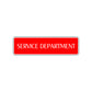 Service Department Road Aluminum Metal Novelty Street Plate Sign Wall Gift Decor