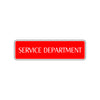 Service Department Road Aluminum Metal Novelty Street Plate Sign Wall Gift Decor