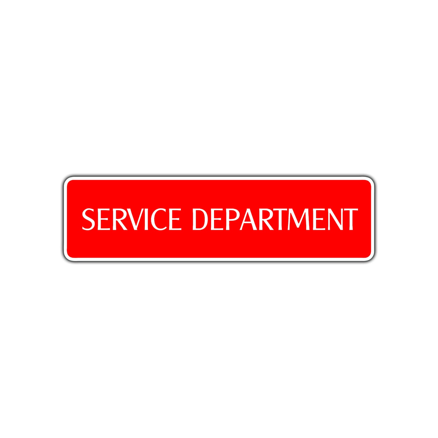 Service Department Road Aluminum Metal Novelty Street Plate Sign Wall Gift Decor