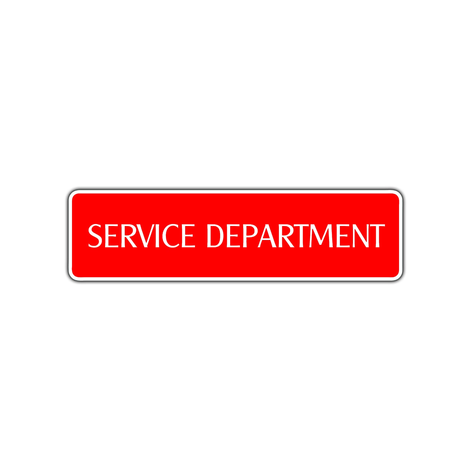 Service Department Road Aluminum Metal Novelty Street Plate Sign Wall Gift Decor