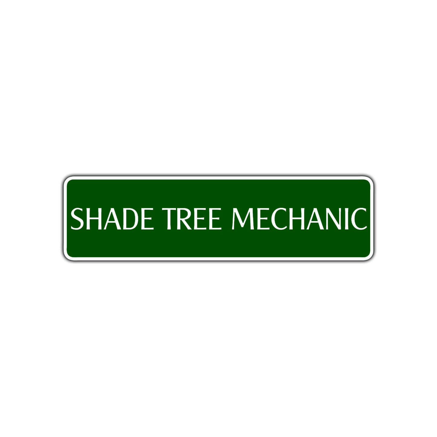 Shade Tree Mechanic Road Aluminum Metal Novelty Street Plate Sign Wall Gift Decor