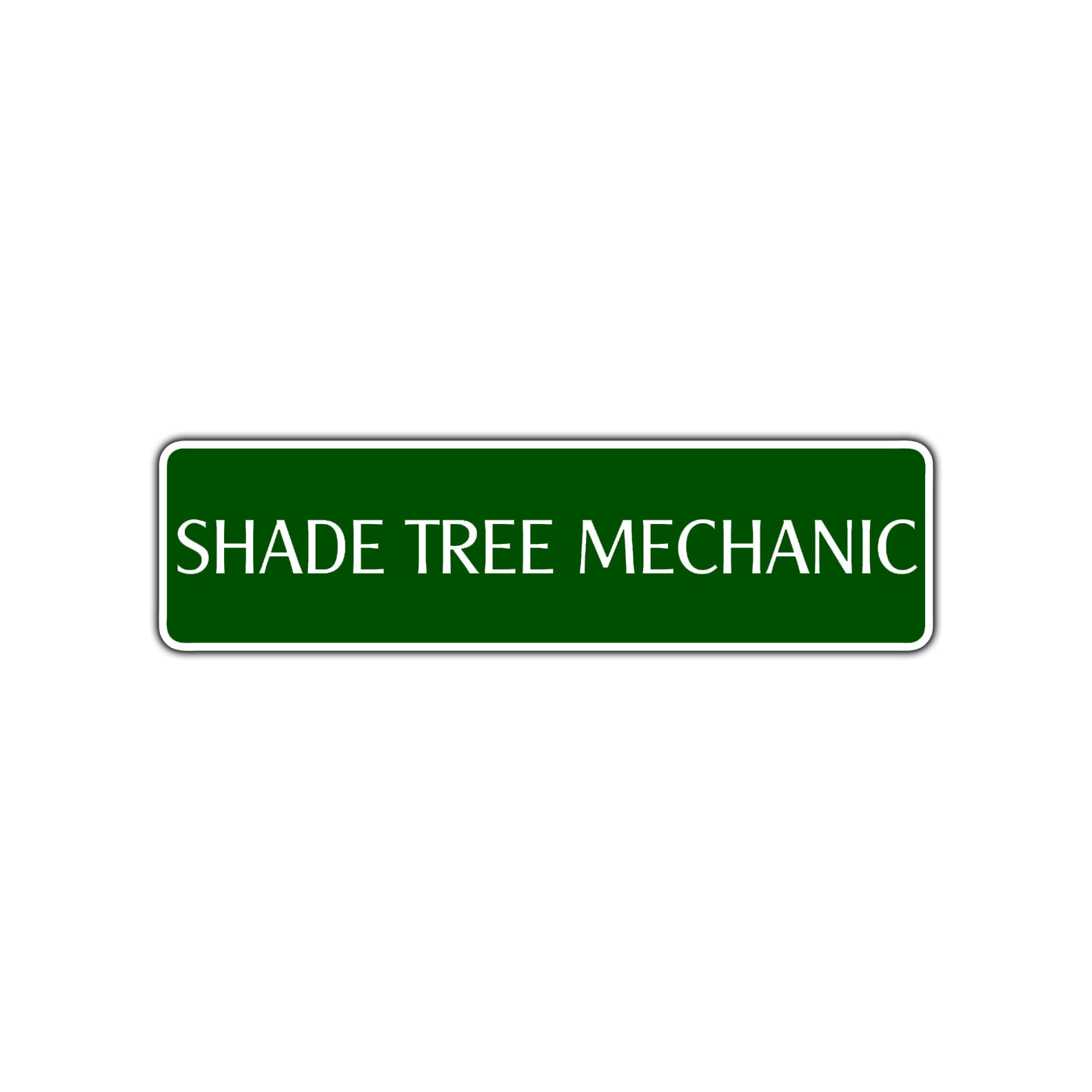 Shade Tree Mechanic Road Aluminum Metal Novelty Street Plate Sign Wall Gift Decor