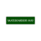 Skateboarders Way Road Aluminum Metal Novelty Street Plate Sign Wall Gift Decor