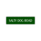 Salty Dog Road Aluminum Metal Novelty Street Plate Sign Wall Gift Decor