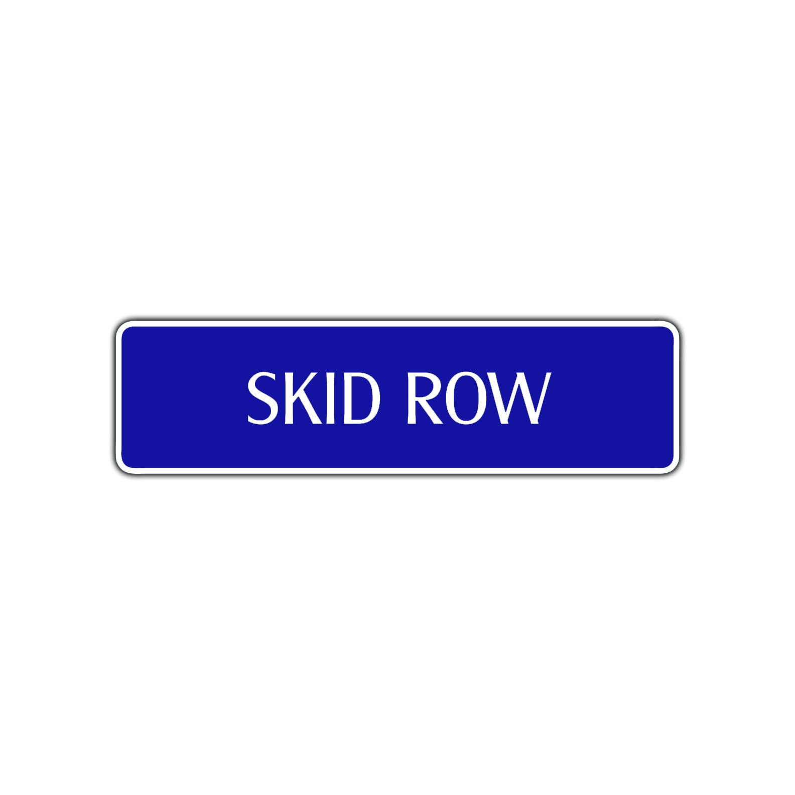 Skid Row Heavy Road Aluminum Metal Novelty Street Plate Sign Wall Gift Decor