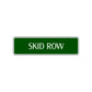 Skid Row Heavy Road Aluminum Metal Novelty Street Plate Sign Wall Gift Decor