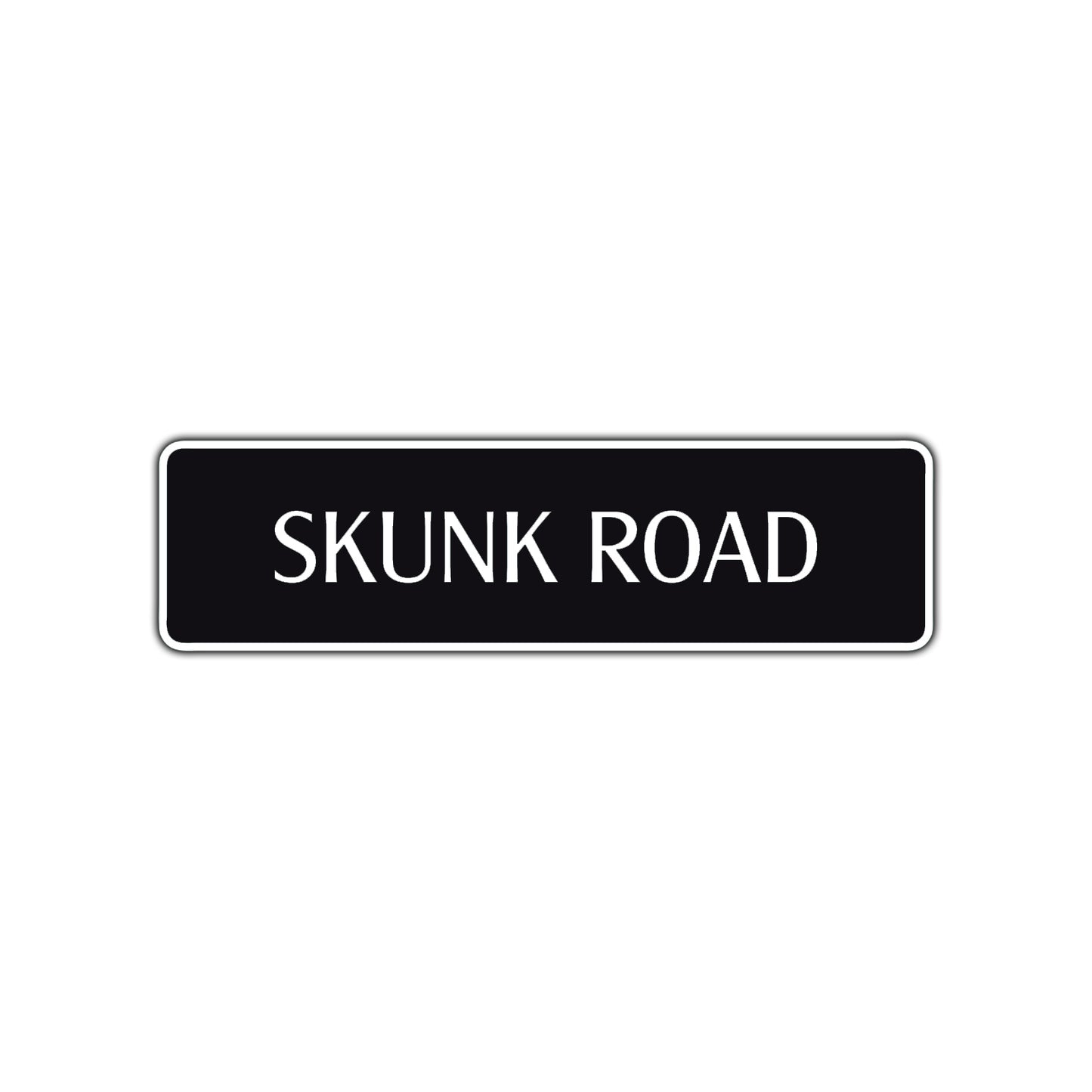 Skunk Road Aluminum Metal Novelty Street Plate Sign Wall Gift Decor