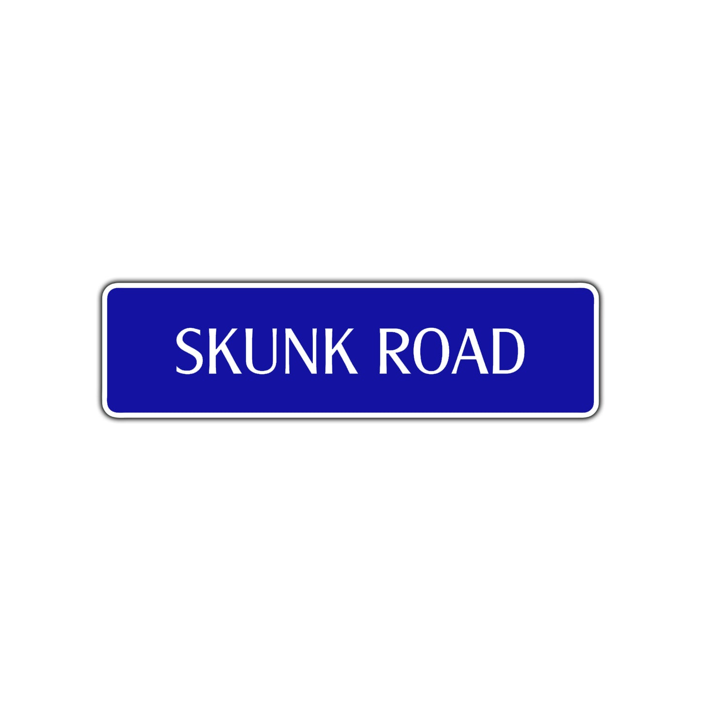 Skunk Road Aluminum Metal Novelty Street Plate Sign Wall Gift Decor