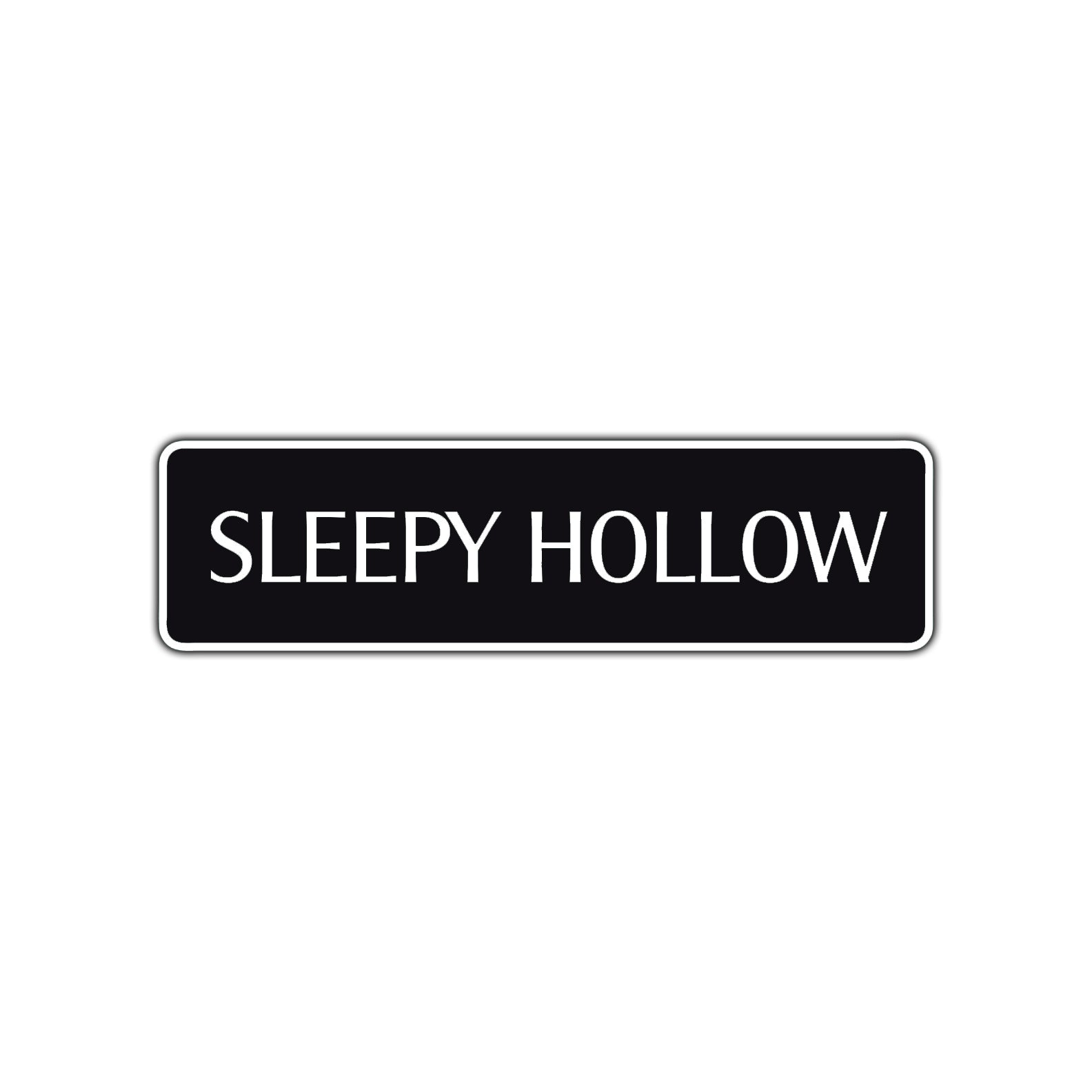 Sleepy Hollow Halloween Road Aluminum Metal Novelty Street Plate Sign Wall Gift Decor