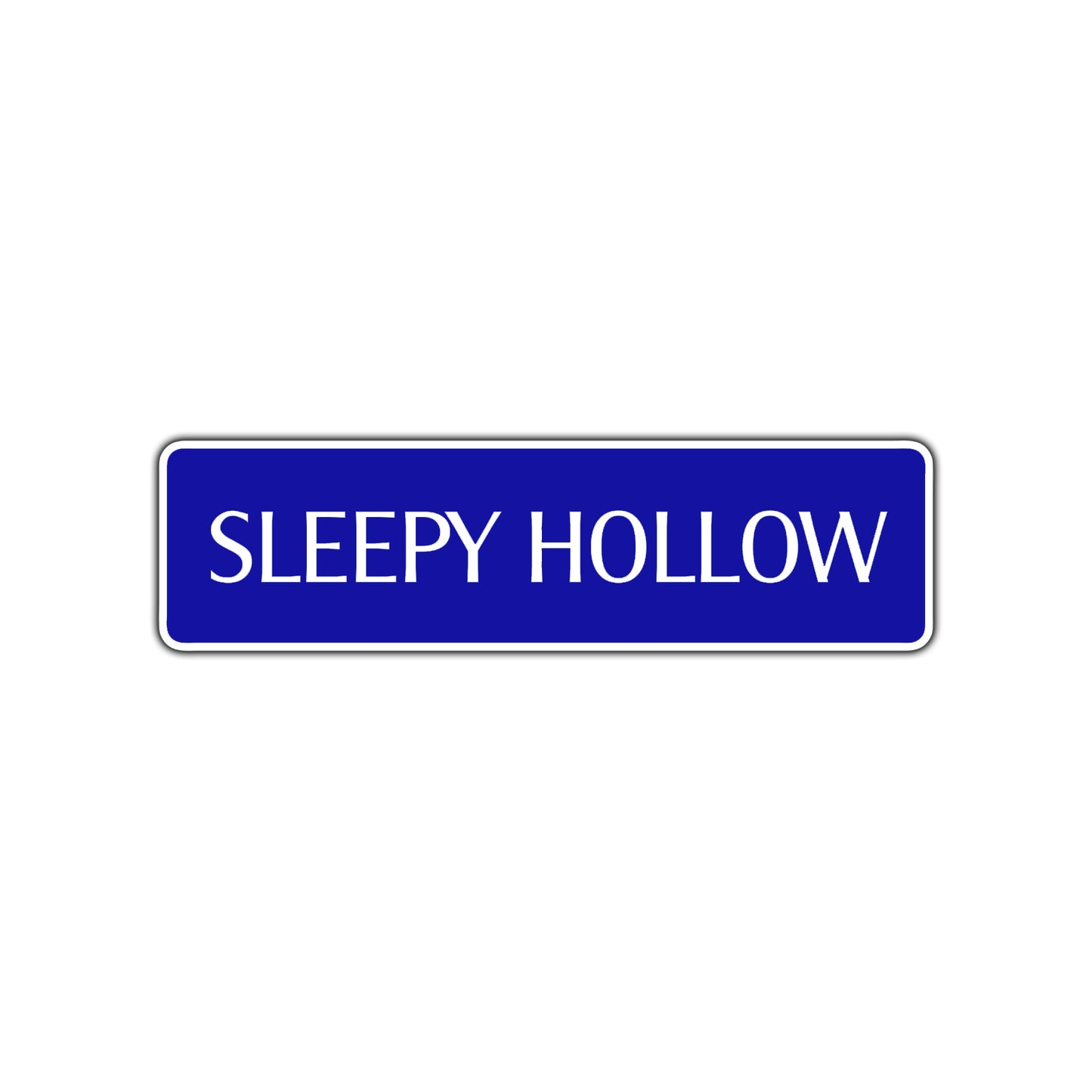 Sleepy Hollow Halloween Road Aluminum Metal Novelty Street Plate Sign Wall Gift Decor