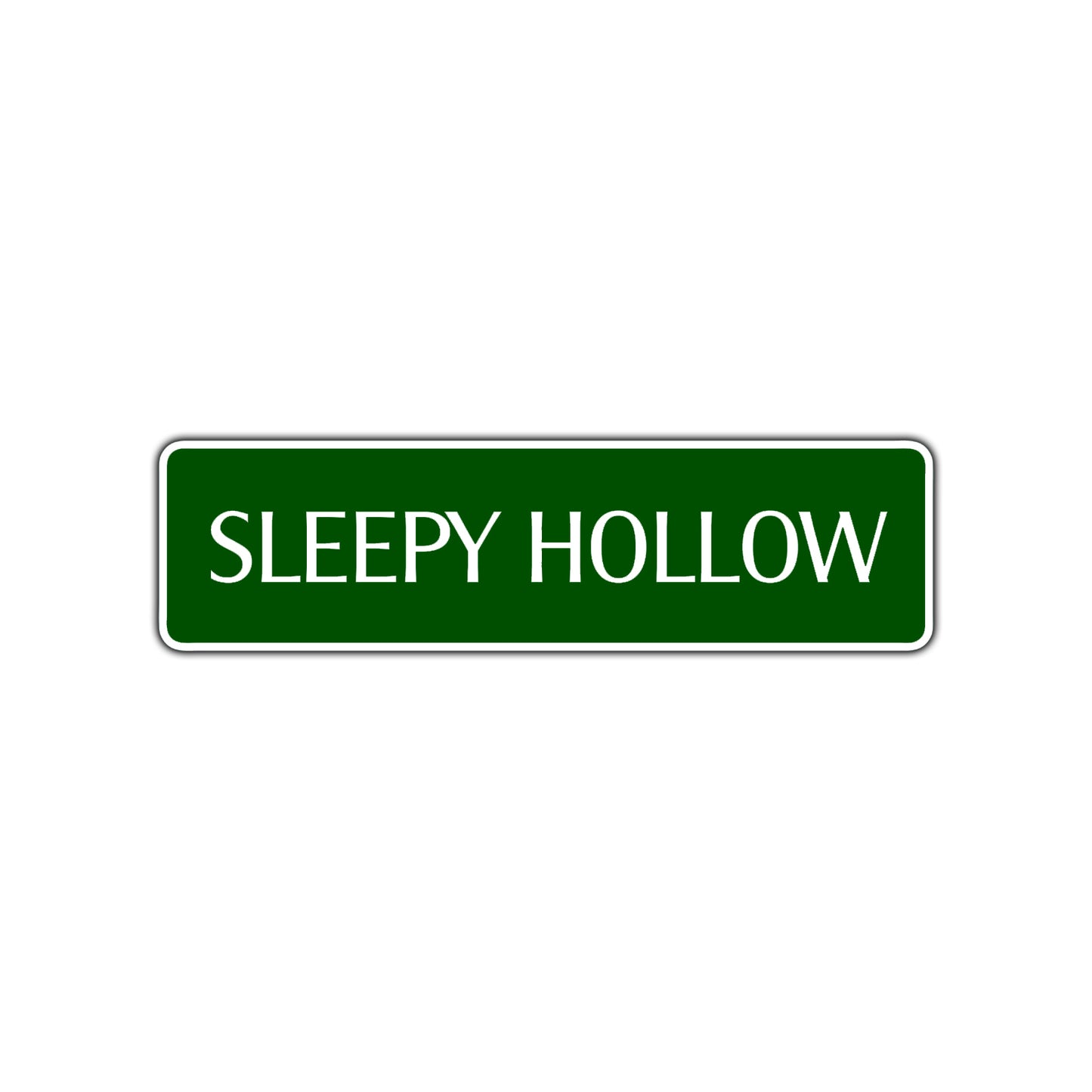Sleepy Hollow Halloween Road Aluminum Metal Novelty Street Plate Sign Wall Gift Decor