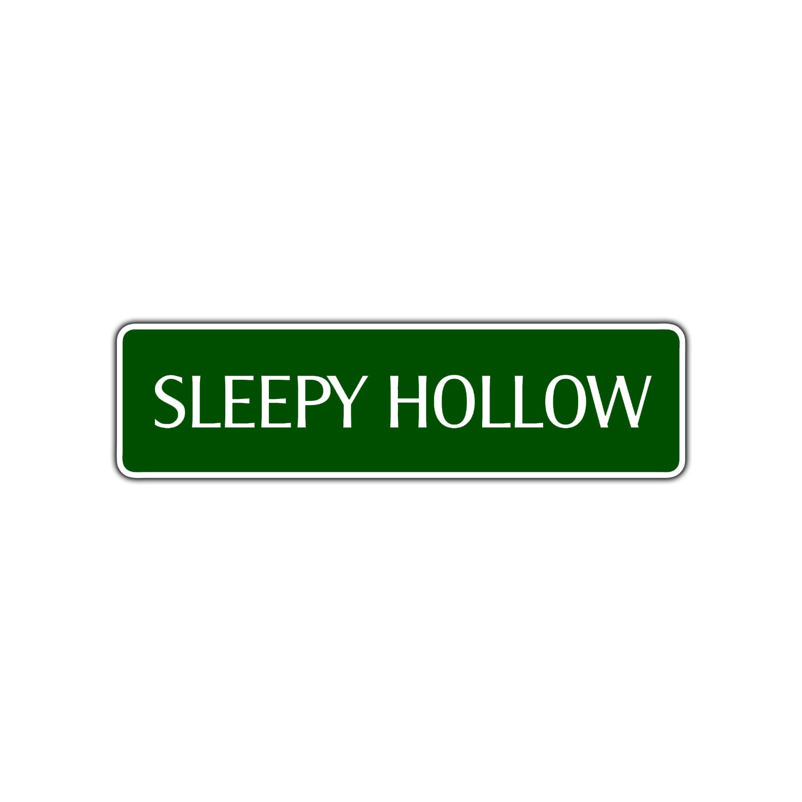 Sleepy Hollow Halloween Road Aluminum Metal Novelty Street Plate Sign Wall Gift Decor