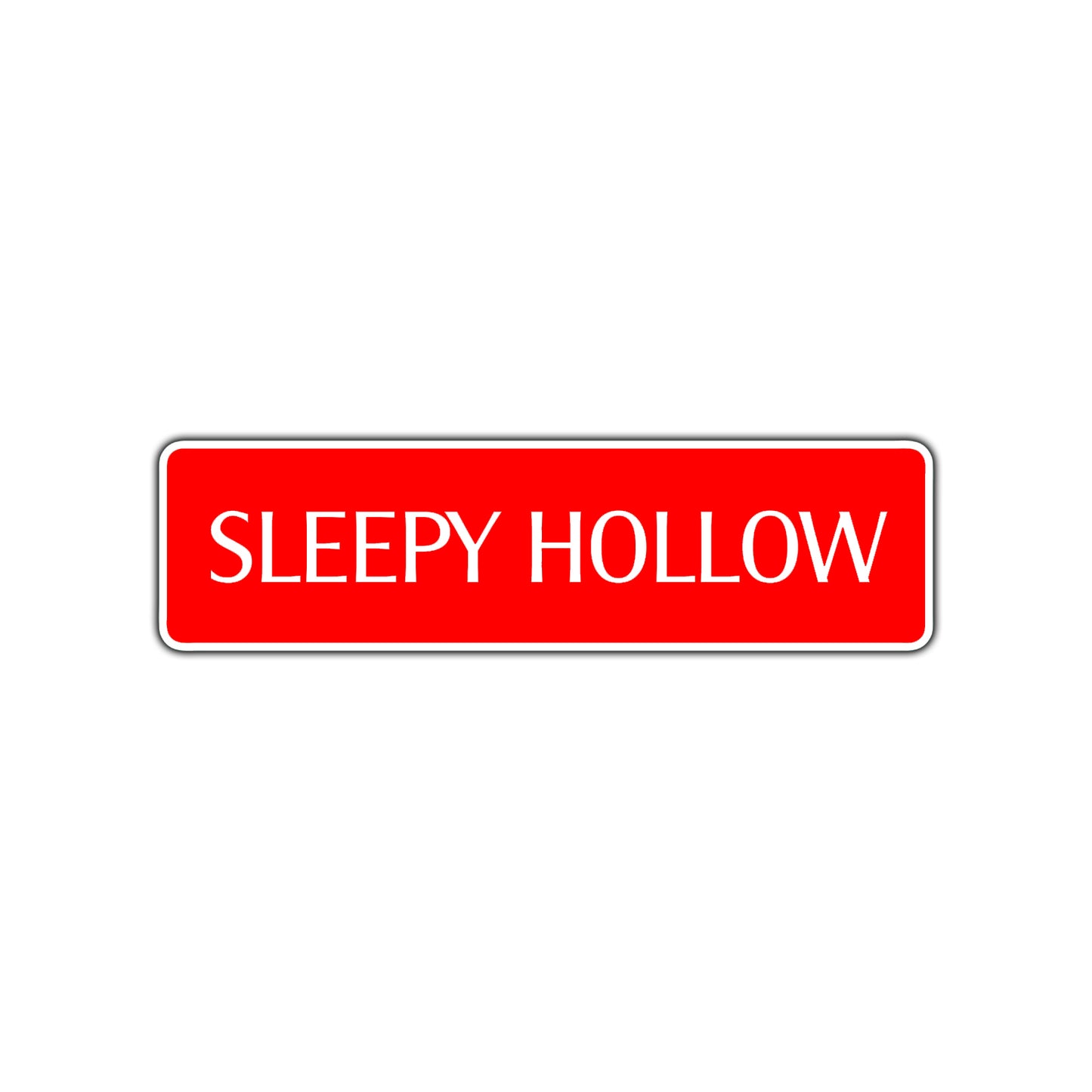 Sleepy Hollow Halloween Road Aluminum Metal Novelty Street Plate Sign Wall Gift Decor