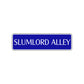 Slumlord Alley Road Aluminum Metal Novelty Street Plate Sign Wall Gift Decor
