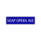 Soap Opera Ave Road Aluminum Metal Novelty Street Plate Sign Wall Gift Decor