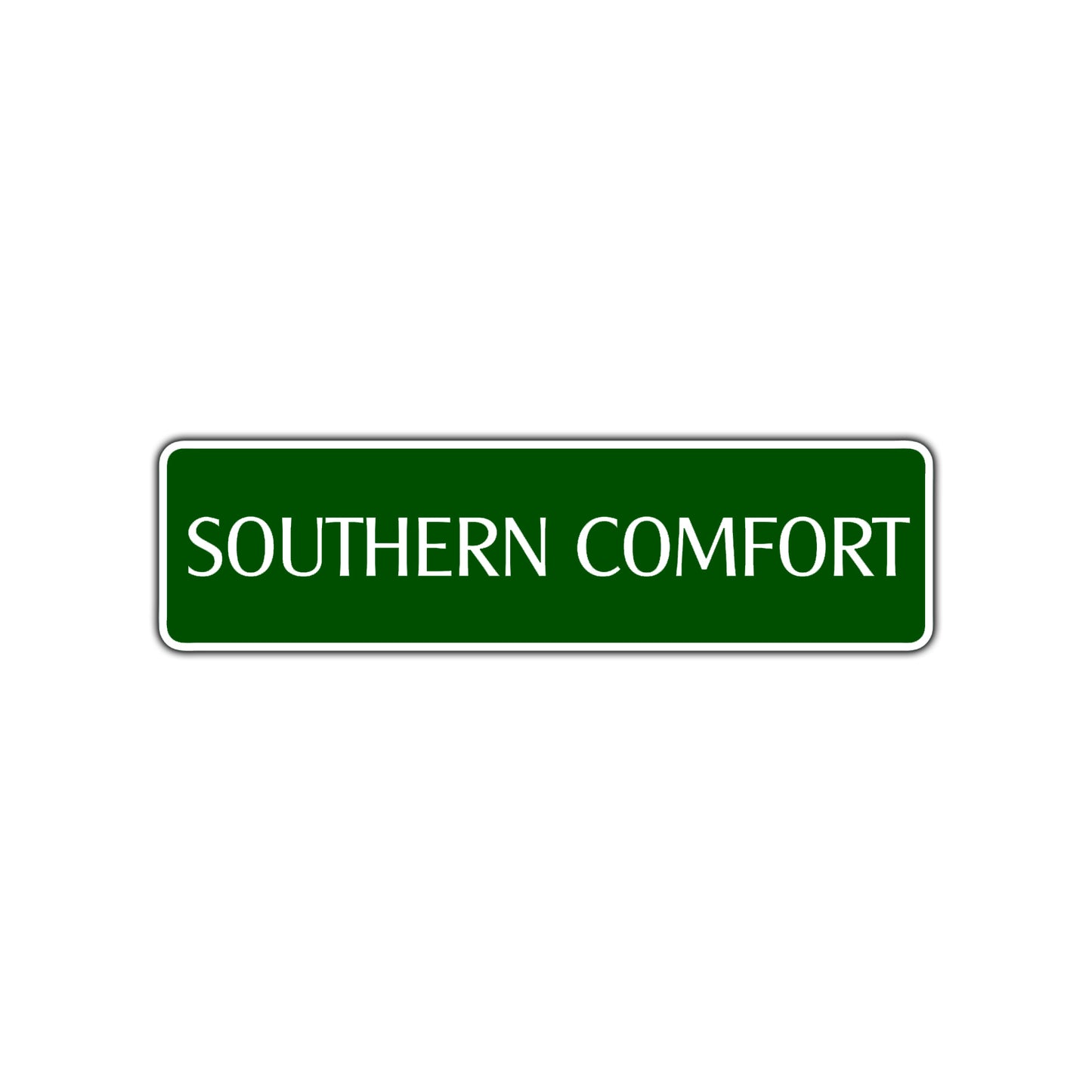 Southern Comfort Road Aluminum Metal Novelty Street Plate Sign Wall Gift Decor