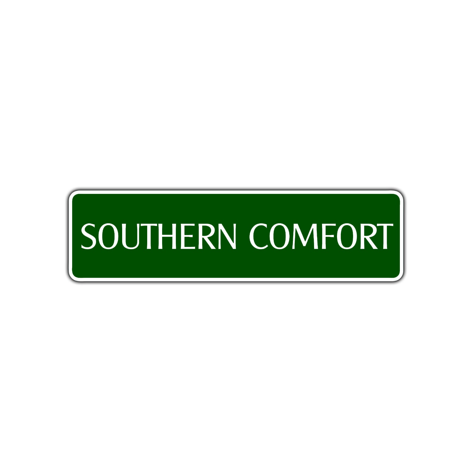 Southern Comfort Road Aluminum Metal Novelty Street Plate Sign Wall Gift Decor