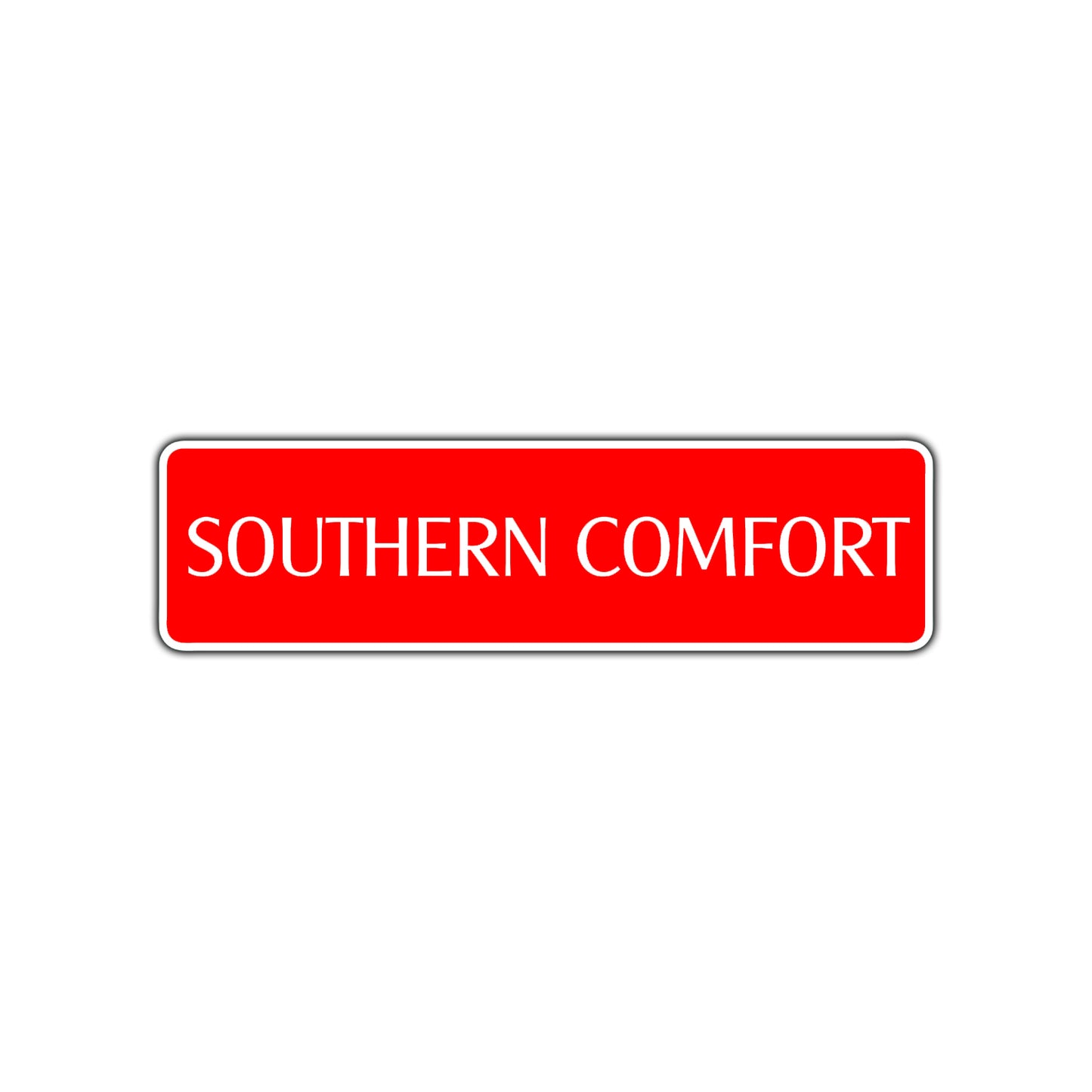Southern Comfort Road Aluminum Metal Novelty Street Plate Sign Wall Gift Decor