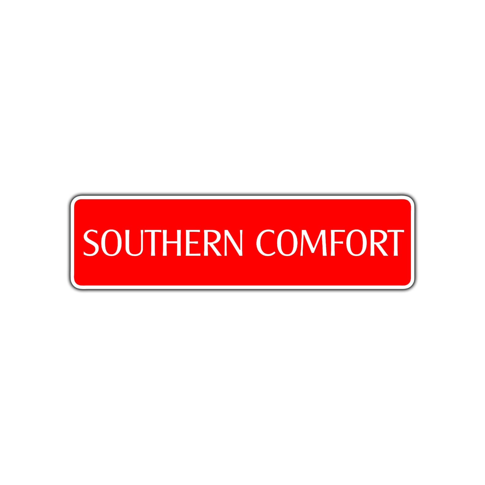 Southern Comfort Road Aluminum Metal Novelty Street Plate Sign Wall Gift Decor