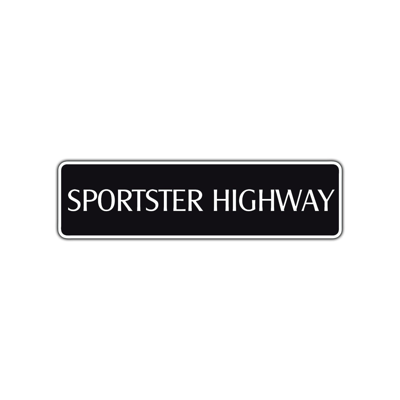 Sportster Highway Harley Davidson Road Aluminum Metal Novelty Street Plate Sign Wall Gift Decor