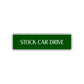 Stock Car Drive Road Aluminum Metal Novelty Street Plate Sign Wall Gift Decor