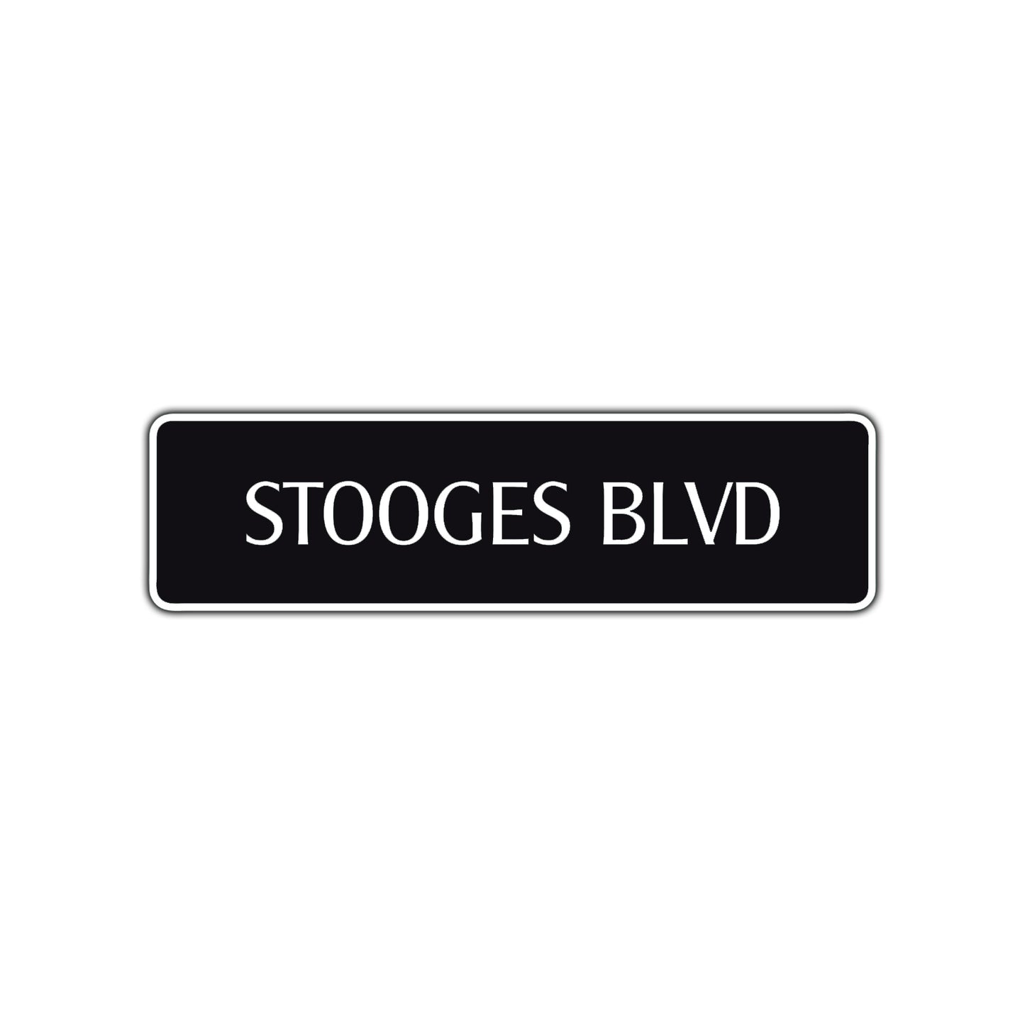 Stooges Boulevard Road Aluminum Metal Novelty Street Plate Sign Wall Gift Decor