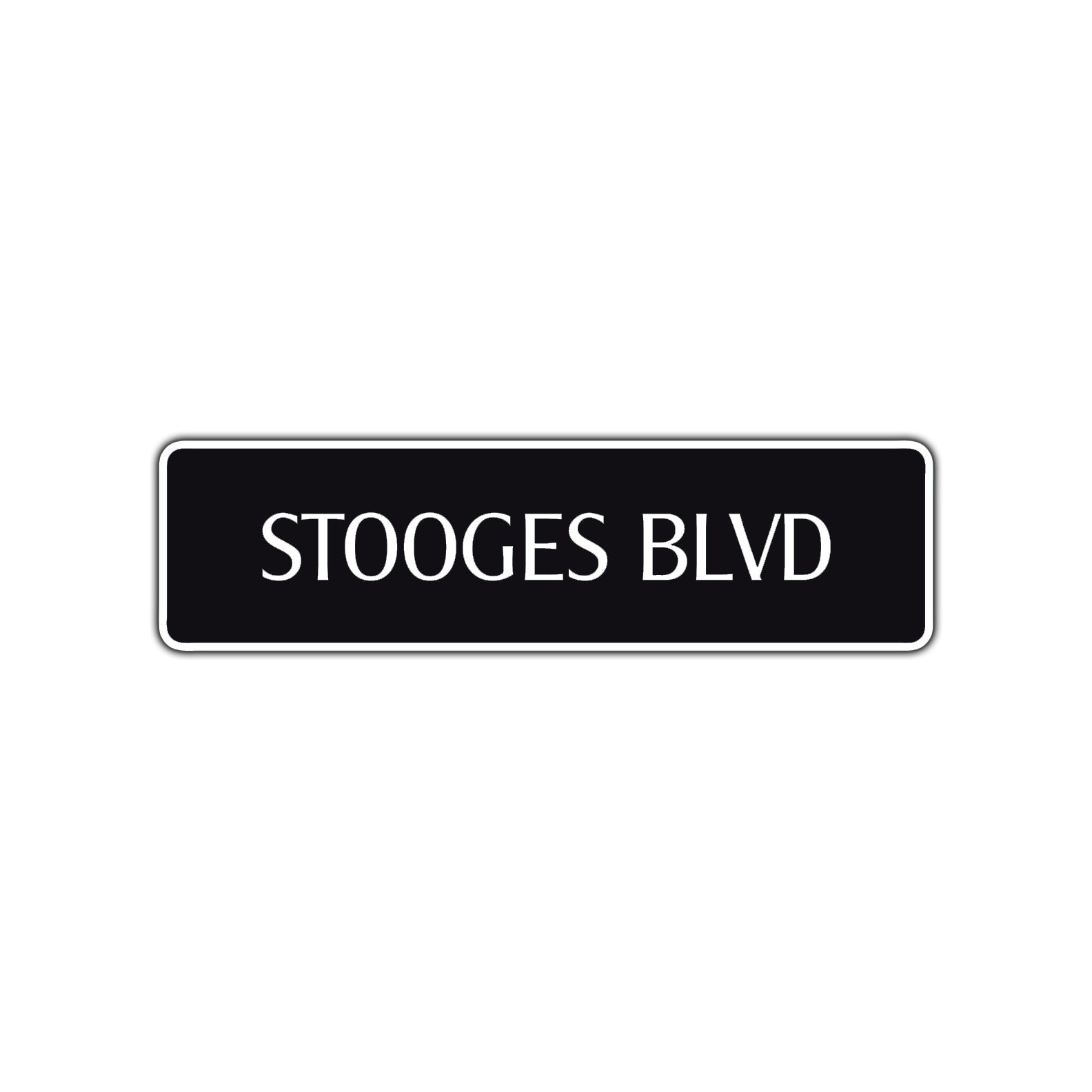 Stooges Boulevard Road Aluminum Metal Novelty Street Plate Sign Wall Gift Decor