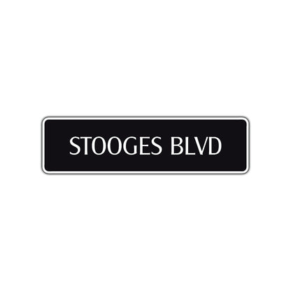 Stooges Boulevard Road Aluminum Metal Novelty Street Plate Sign Wall Gift Decor
