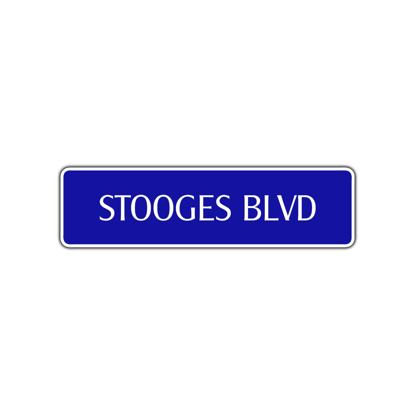 Stooges Boulevard Road Aluminum Metal Novelty Street Plate Sign Wall Gift Decor