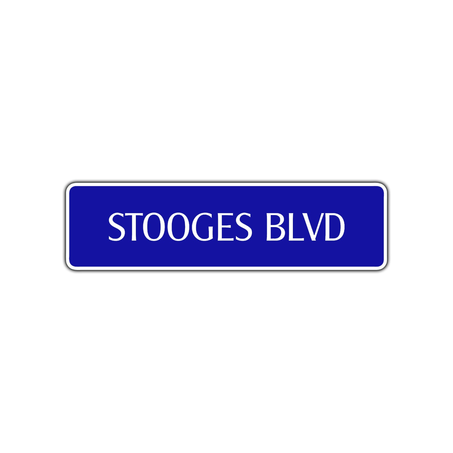 Stooges Boulevard Road Aluminum Metal Novelty Street Plate Sign Wall Gift Decor